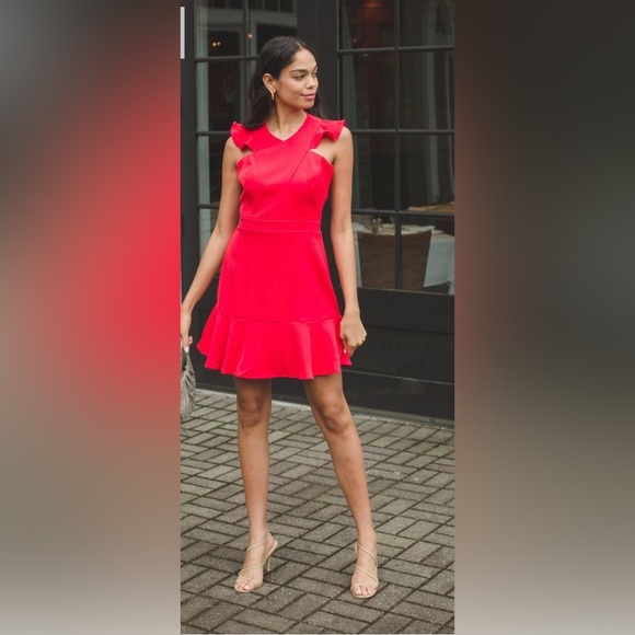 Adelyn Rae Size Large Red Dress - Picture 2 of 8